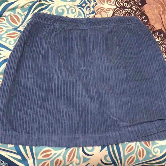 Urban Outfitters Blue Corduroy Skirt - Picture 2 of 3